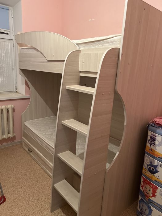 Екі ярусты кровать, ұзындығы 2 метр