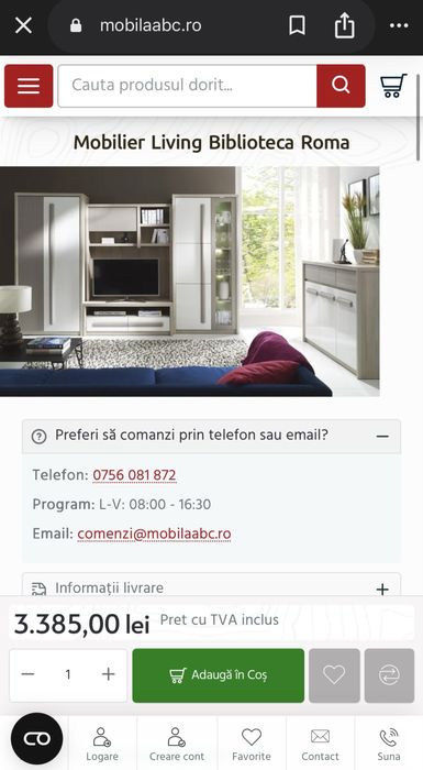 Vand mobilier living