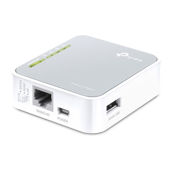 Портативный Wi-Fi роутер поддержкой 3G/4G TP-Link  TL-MR3020