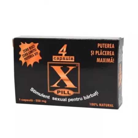 Pastile erectie X-PILL x 4 bucati