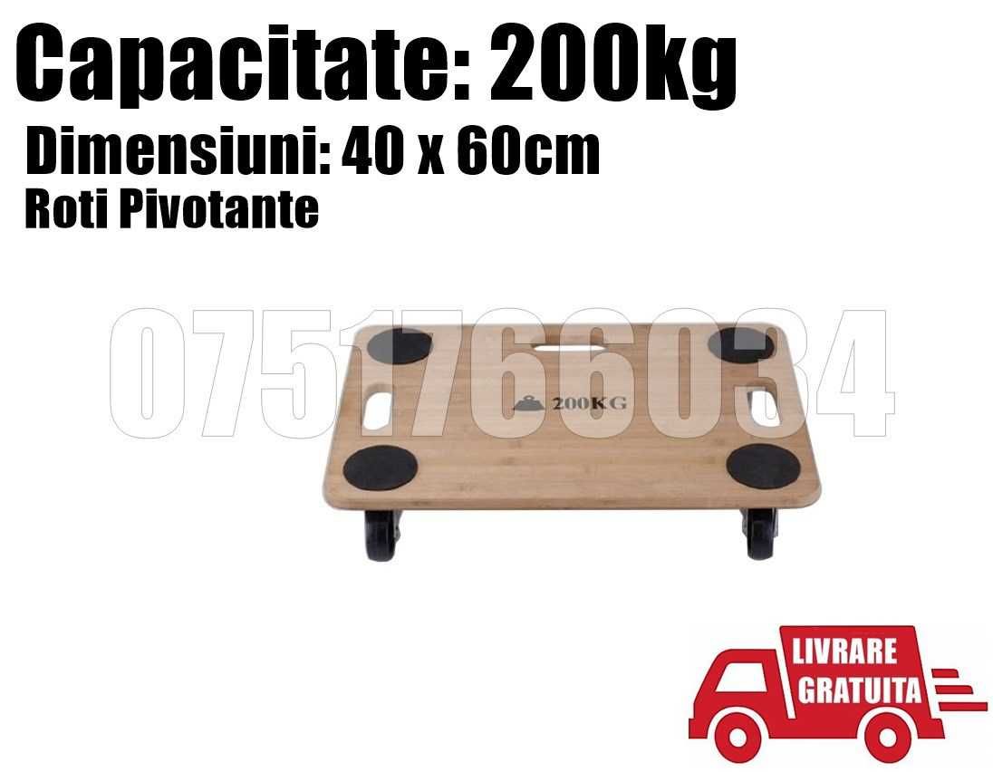 Liza Carucior RANFORSAT Transport 200kg Cutii Colete LIVRARE GRATUITA