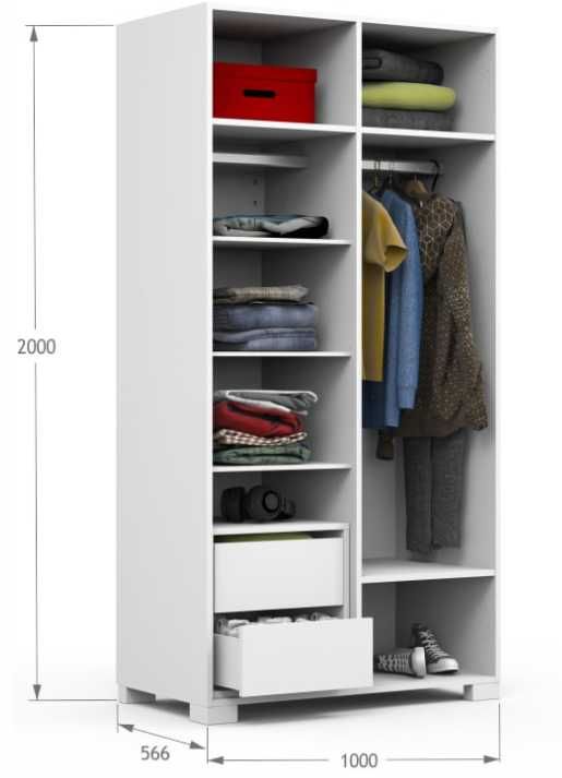 Детски гардероб 100 Meblik Fashion Mint