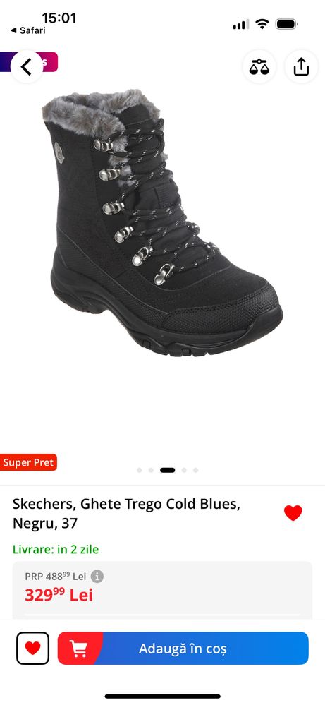 Cizme impermeabile Skechers marimea 35,5