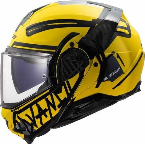 каска LS2 Advant II Tape yellow black
