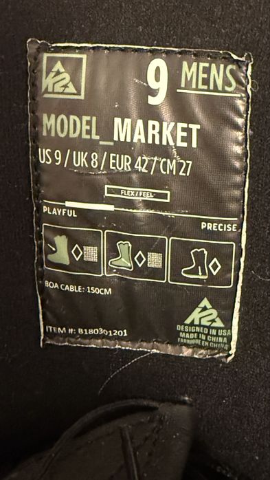 Boots K2 Market BOA