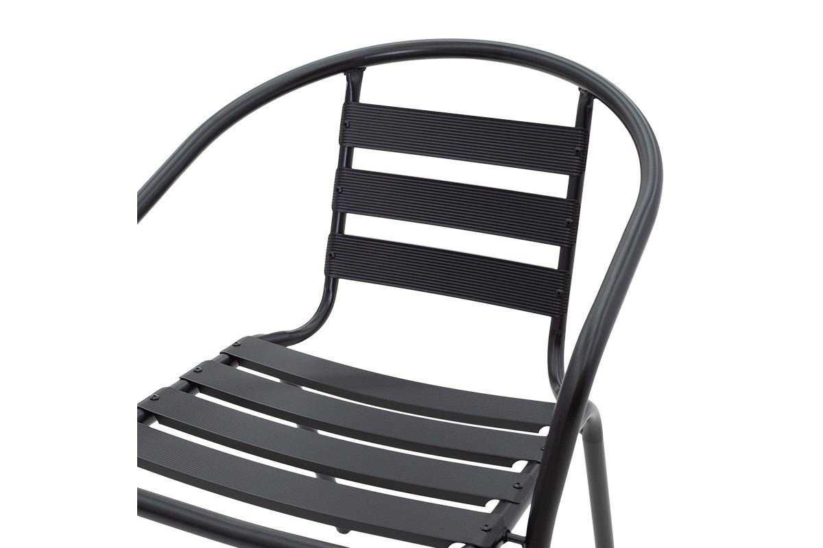Градински стол Tade метален, в черен или сив цвят - Промоция !