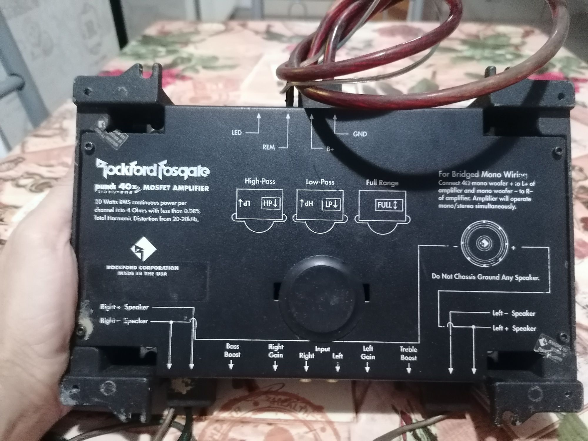 Amplificator auto Rockford Fosgate Punch 40x2