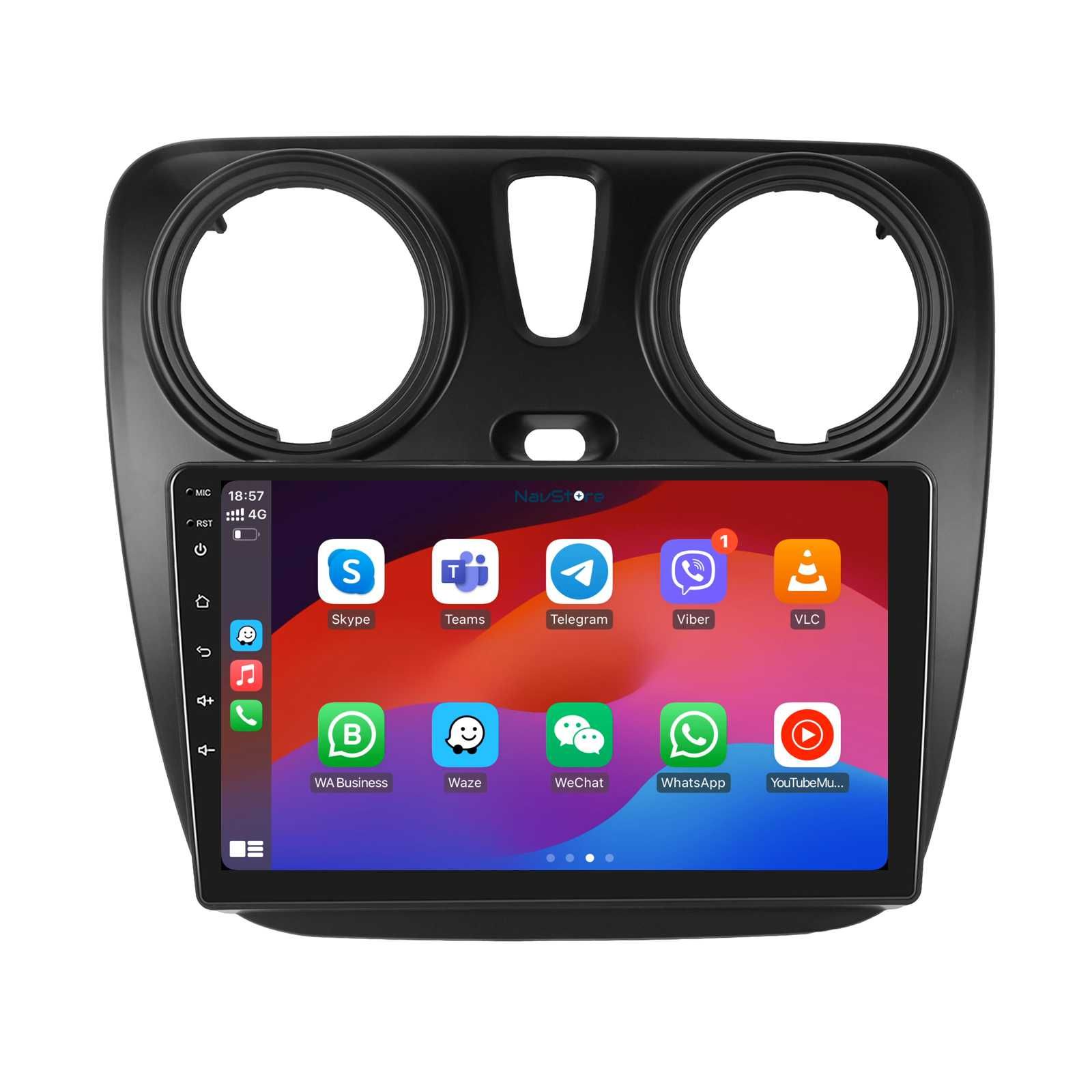 Navigatie Dedicata Dacia Dokker/Lodgy (2012-2020), 9Inch,WiFi, Carplay