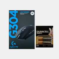 Беспроводная игровая мышь G304 c батарейками Duracell в комплекте UZUM