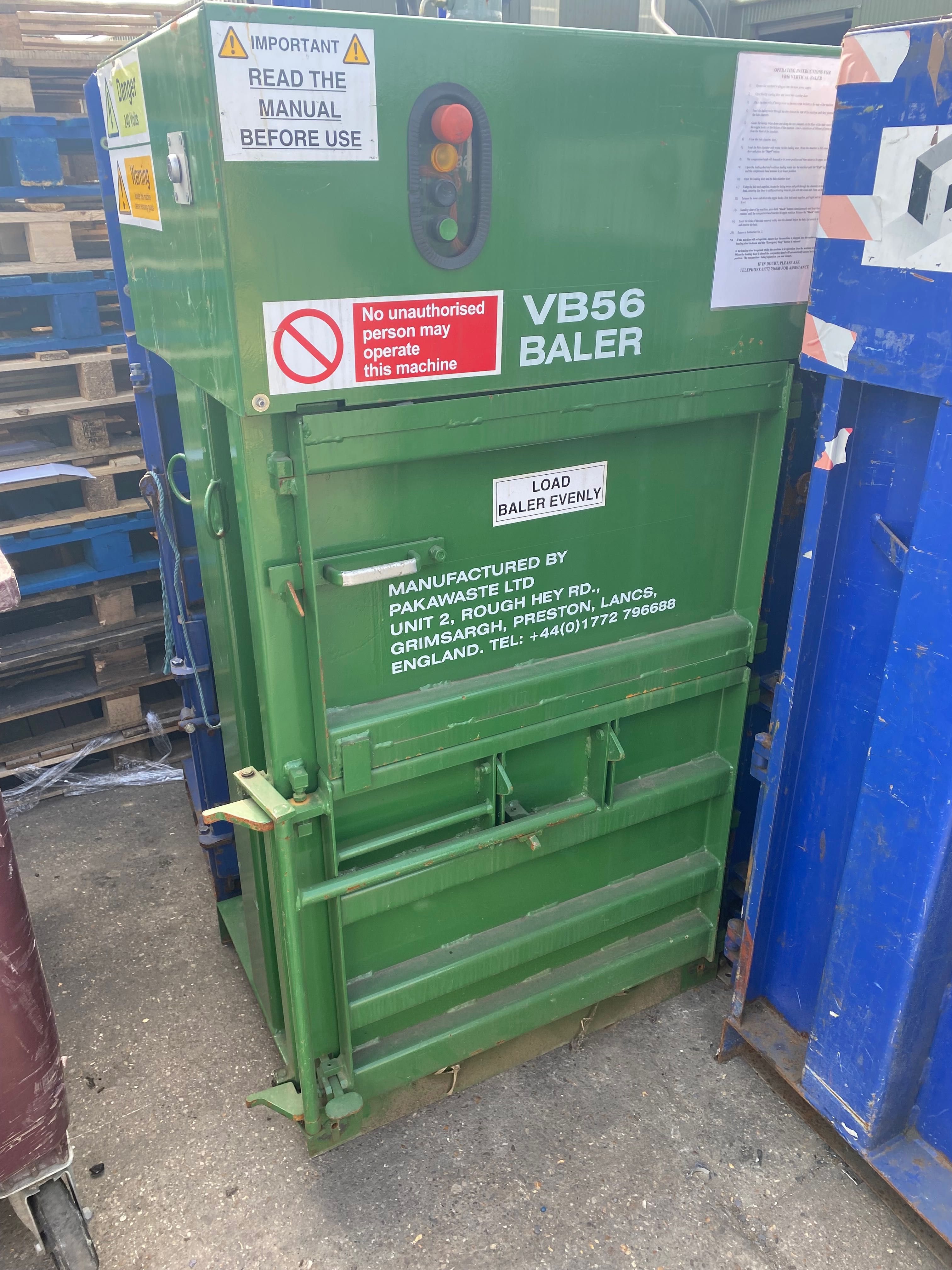 Presa vb56 baler textile Carton, hârtie, conserve, materiale plastice