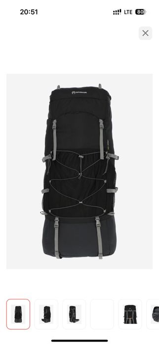 Рюкзак Outventure  треккинговый 100 л черный