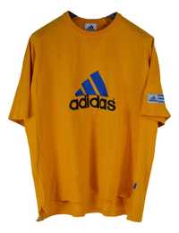 Tricou Barbati Vintage Adidas Marimea XL Galben din Bumbac BP48