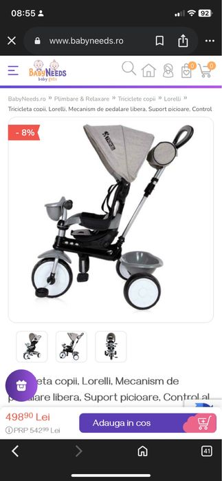Tricicleta lorelli copii