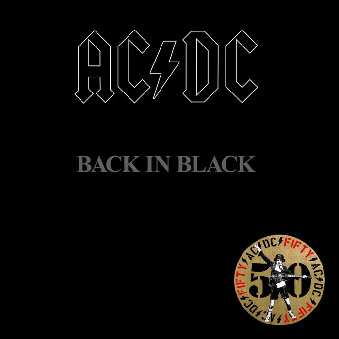 Ac/Dc vinyl aniversar 50 de ani Back in Black