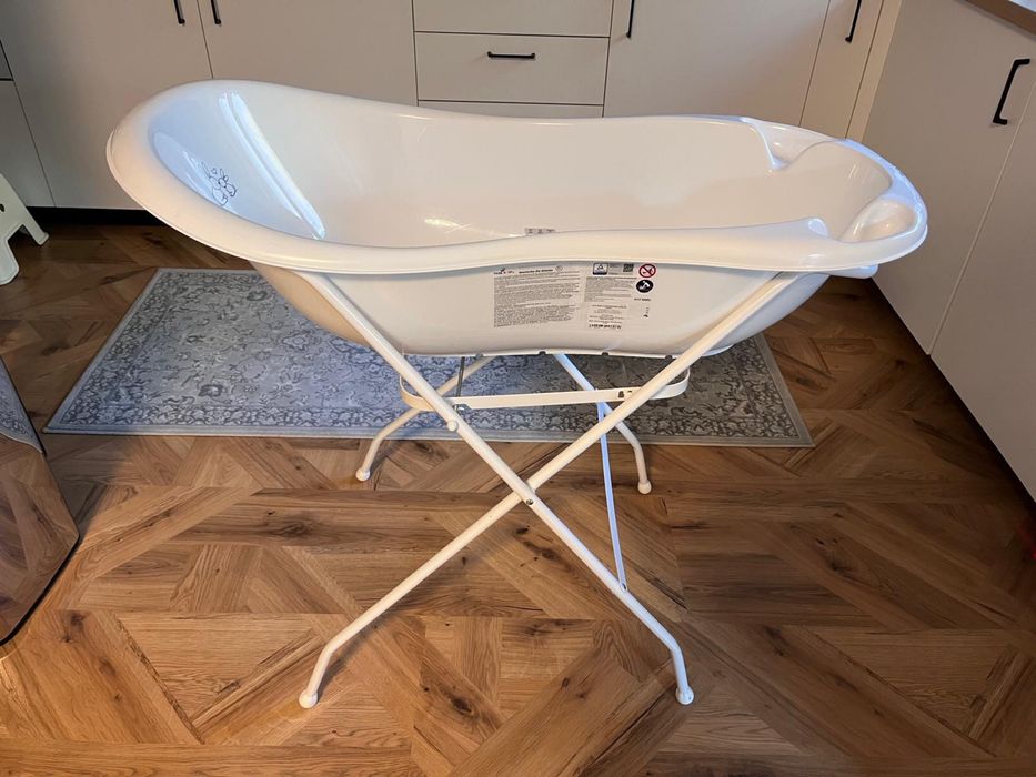 Cădiță bebeluș cu senzor de temperatură + suport metalic