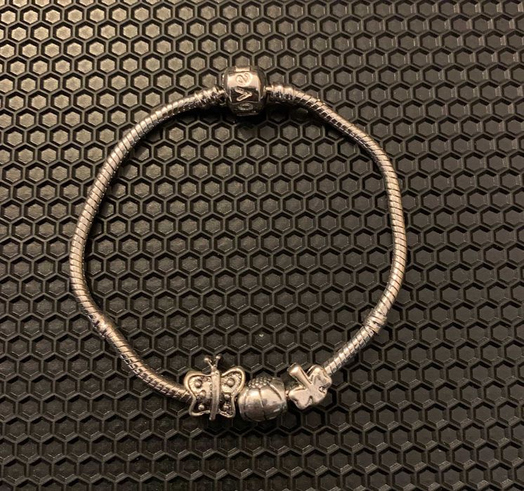 Bratara argint 925 tip Pandora, Pandative Argint