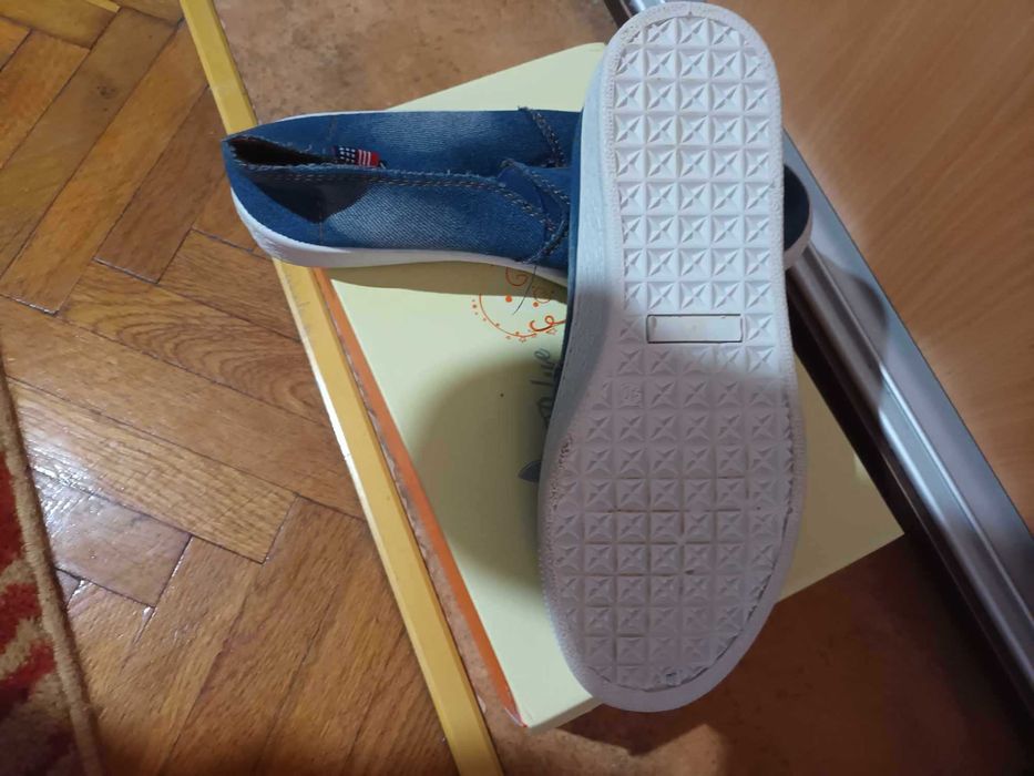 Vand sandale+espadrile din denim