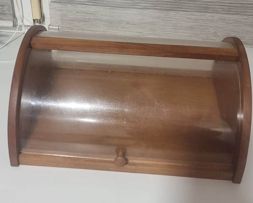 Хлебница откидная из бамбука