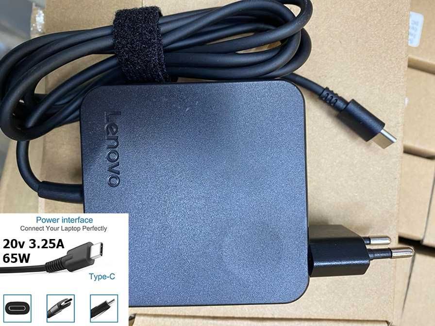 от LENOVO 65w 20v 3.25A Type-C зарядное устройство зарядка ОРИГИНАЛ