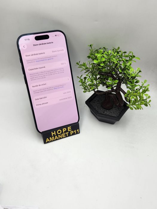 Hope Amanet P11-Iphone 17 Pro 100%Bat 1Ciclu 256Gb Impecabil