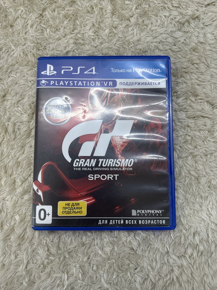 Диск GRAN TURISMO sport полностью на русском языке