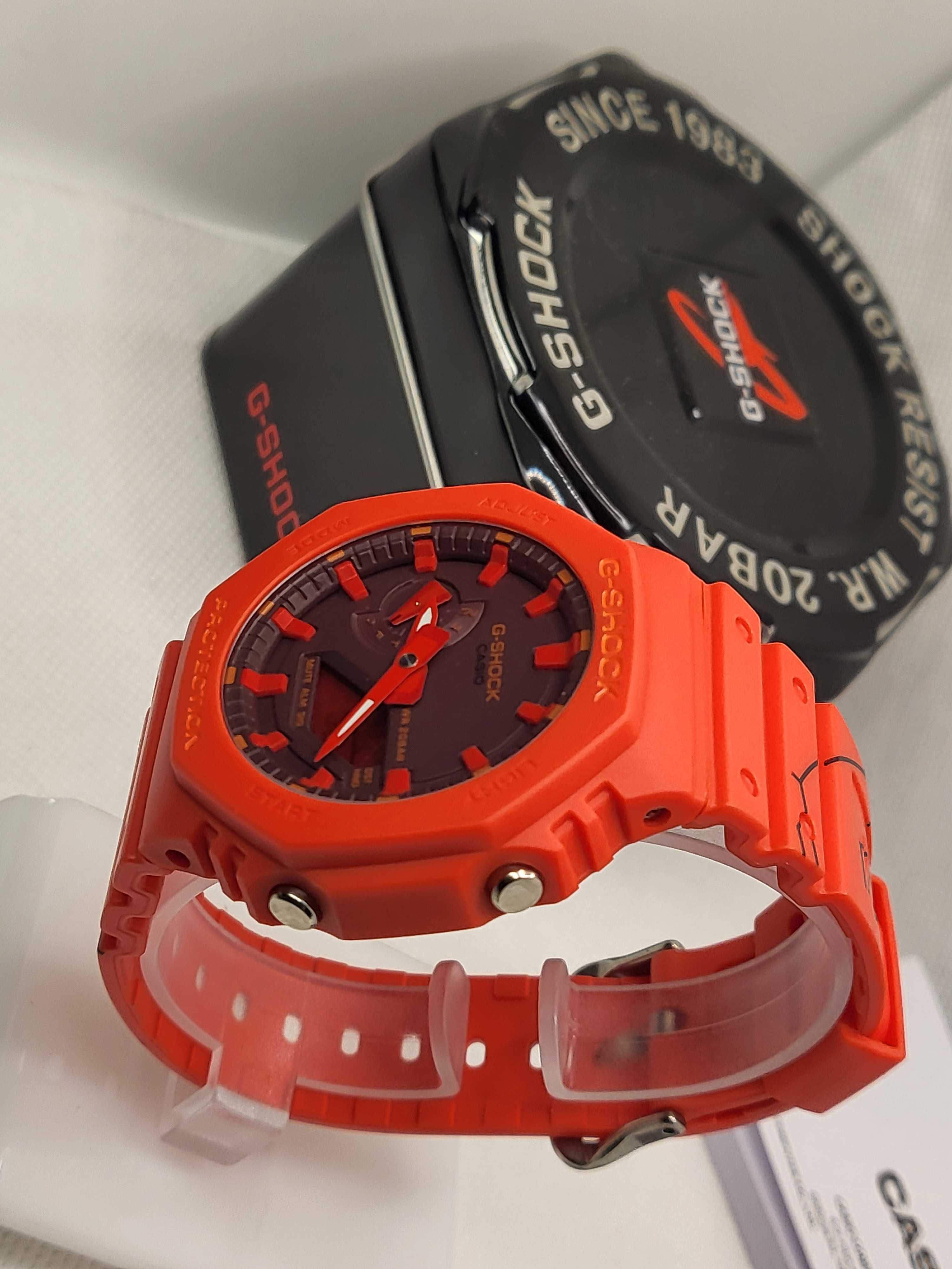 Ceas Sport Casio g shock Skater ga 2100 RED TOOLS Nou,Garantie 2 ani
