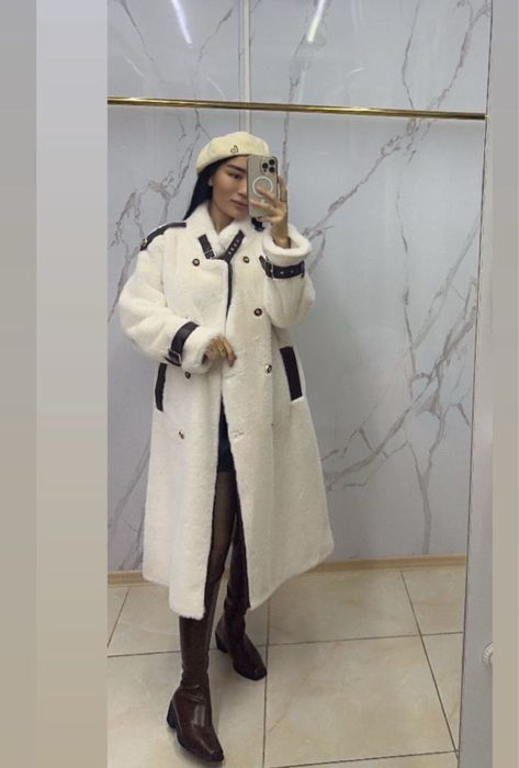 Женская зимняя эко шуба