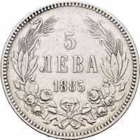България 5 лева, 1884-1885