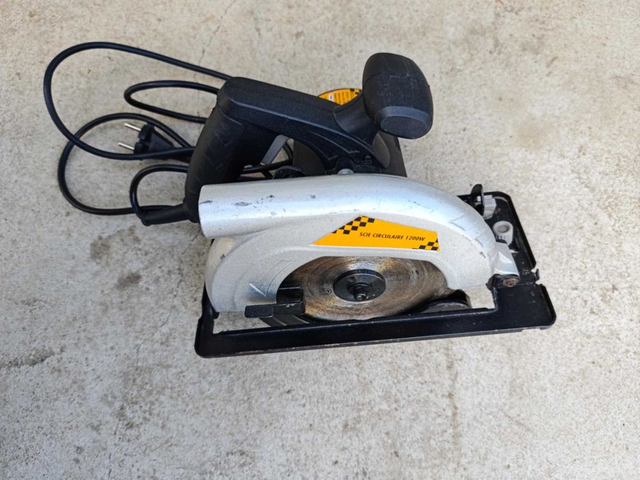 Ръчен електрически циркуляр за дърво 1200W