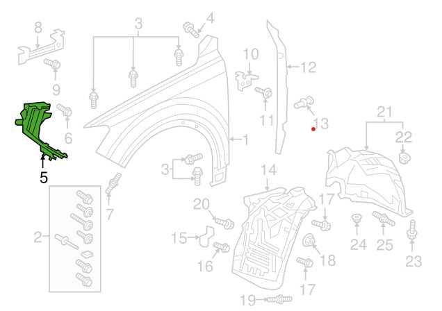 Подпора за калник Audi Q7 4M 4M0821132F