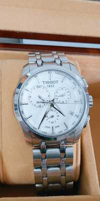 Ceas Tissot Couturier GMT Silver Dial Trend