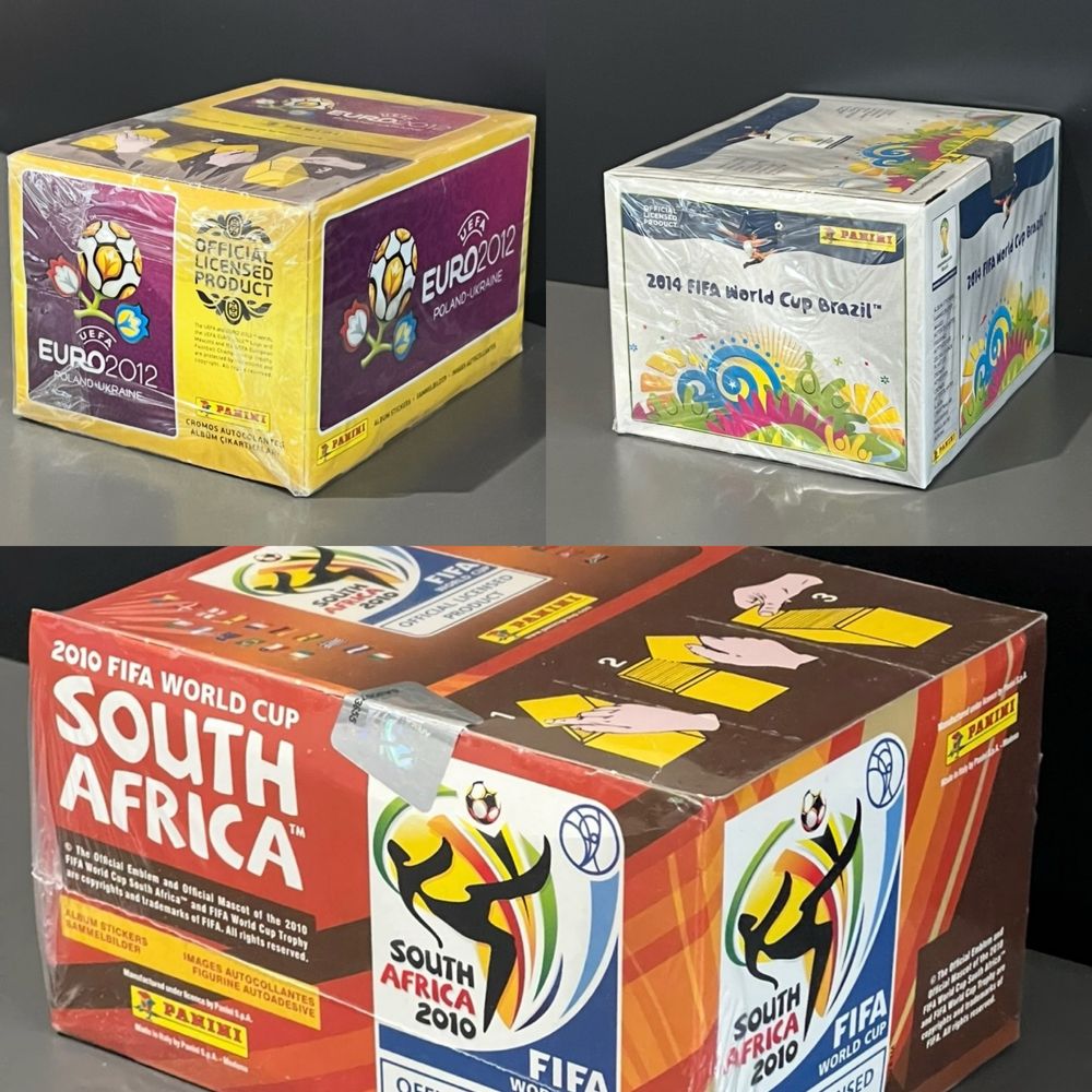 Panini World Cup 2010 2014 Euro 2012 cutii sigilate 100 plicuri