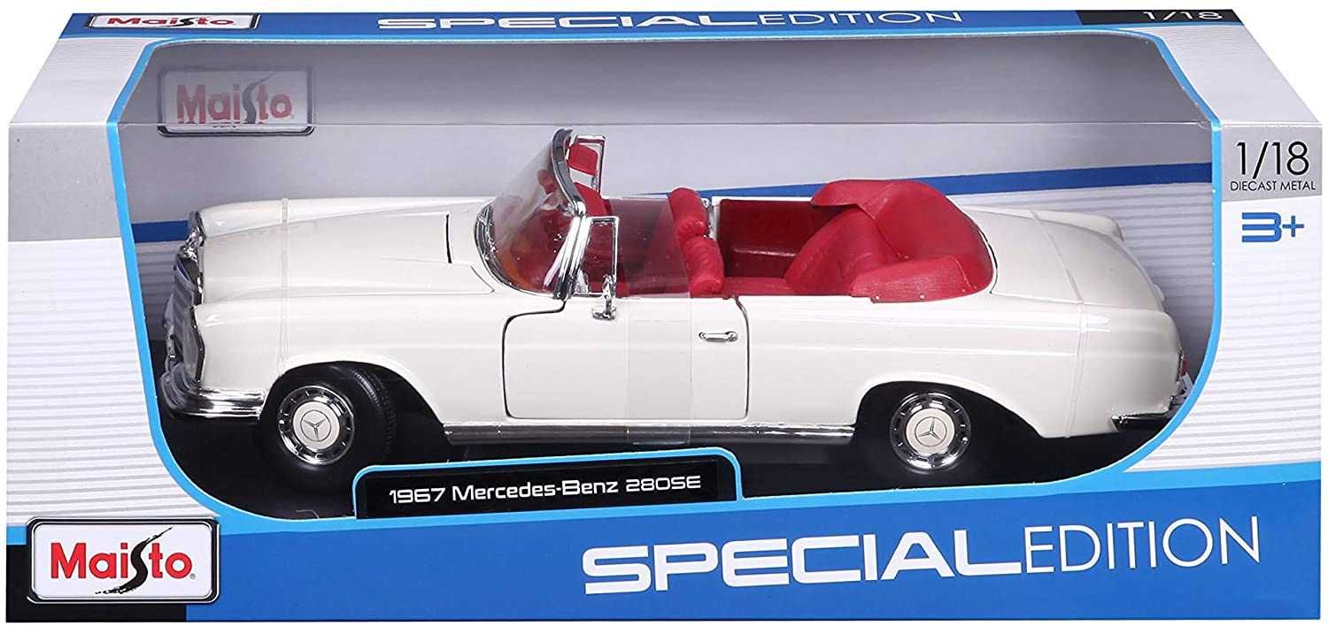 MAISTO MERCEDES-BENZ 280 SE machetă auto scara 1:18 an 1967