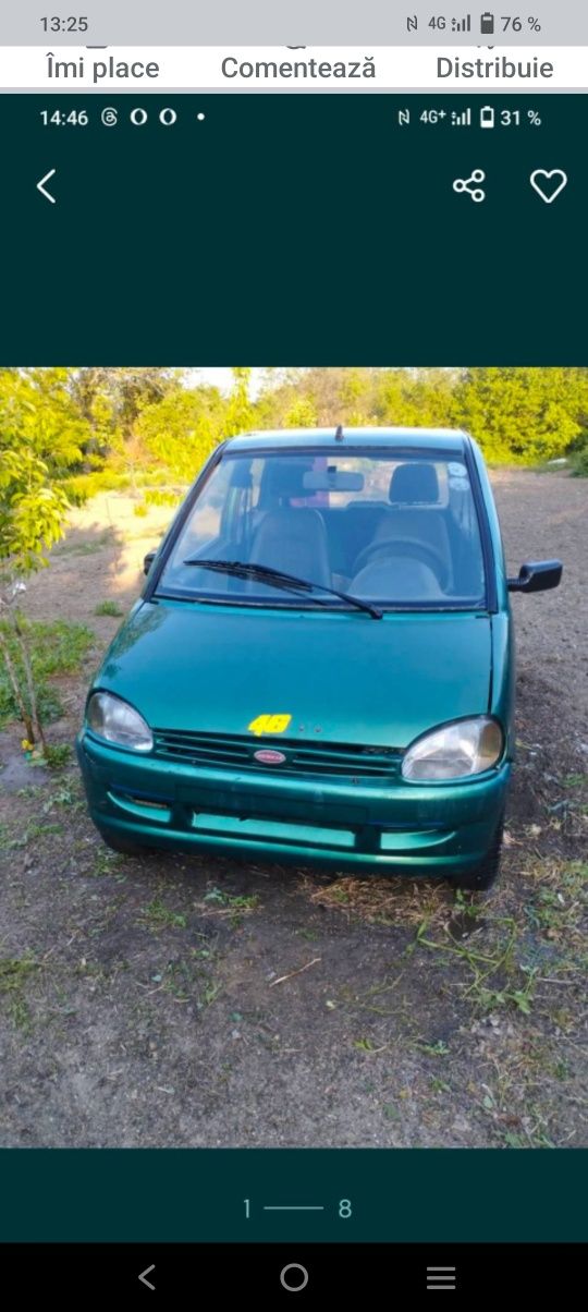 Mașina aixam microcar motor 505cm are doar talon este întreaga detali