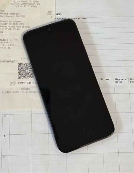 КАТО НОВ 256GB Huawei Nova 13 Гаранция от A1 до 2027г. Black | Черен