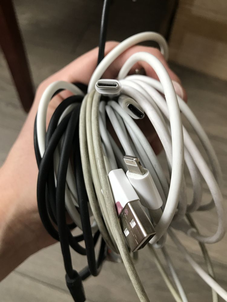 Провода зарядки lighting, type-c