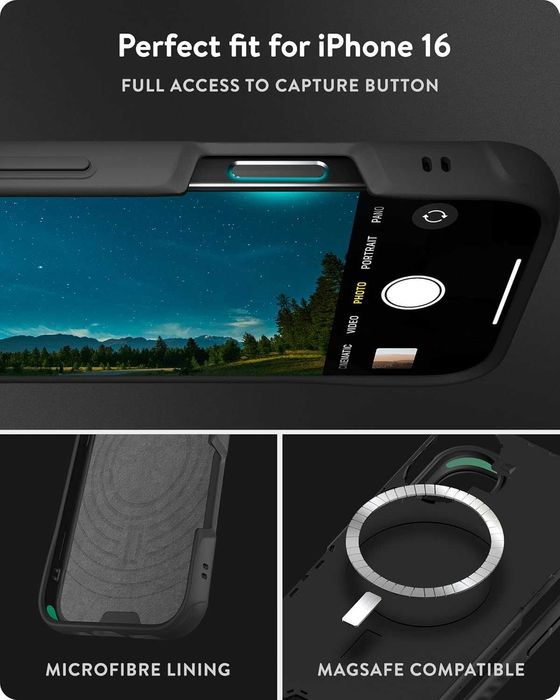 Калъф Mous за iPhone 16 Pro / iPhone 16 с MagSafe - въглеродни влакна