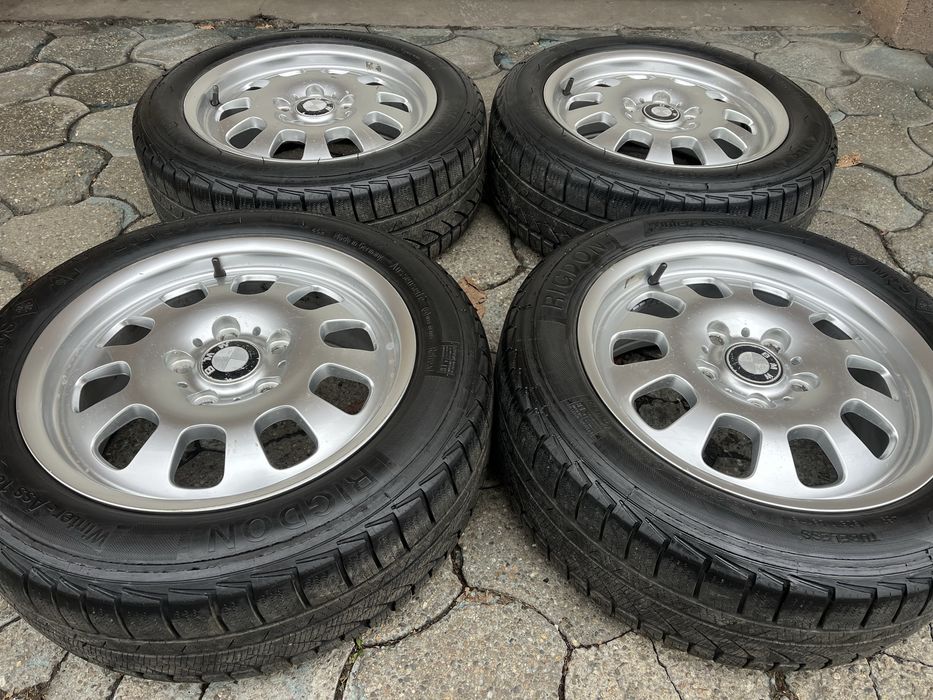 Jante aliaj 5x120mm, anvelope iarna 205/55 R16 BMW E46, E81, E87, F20