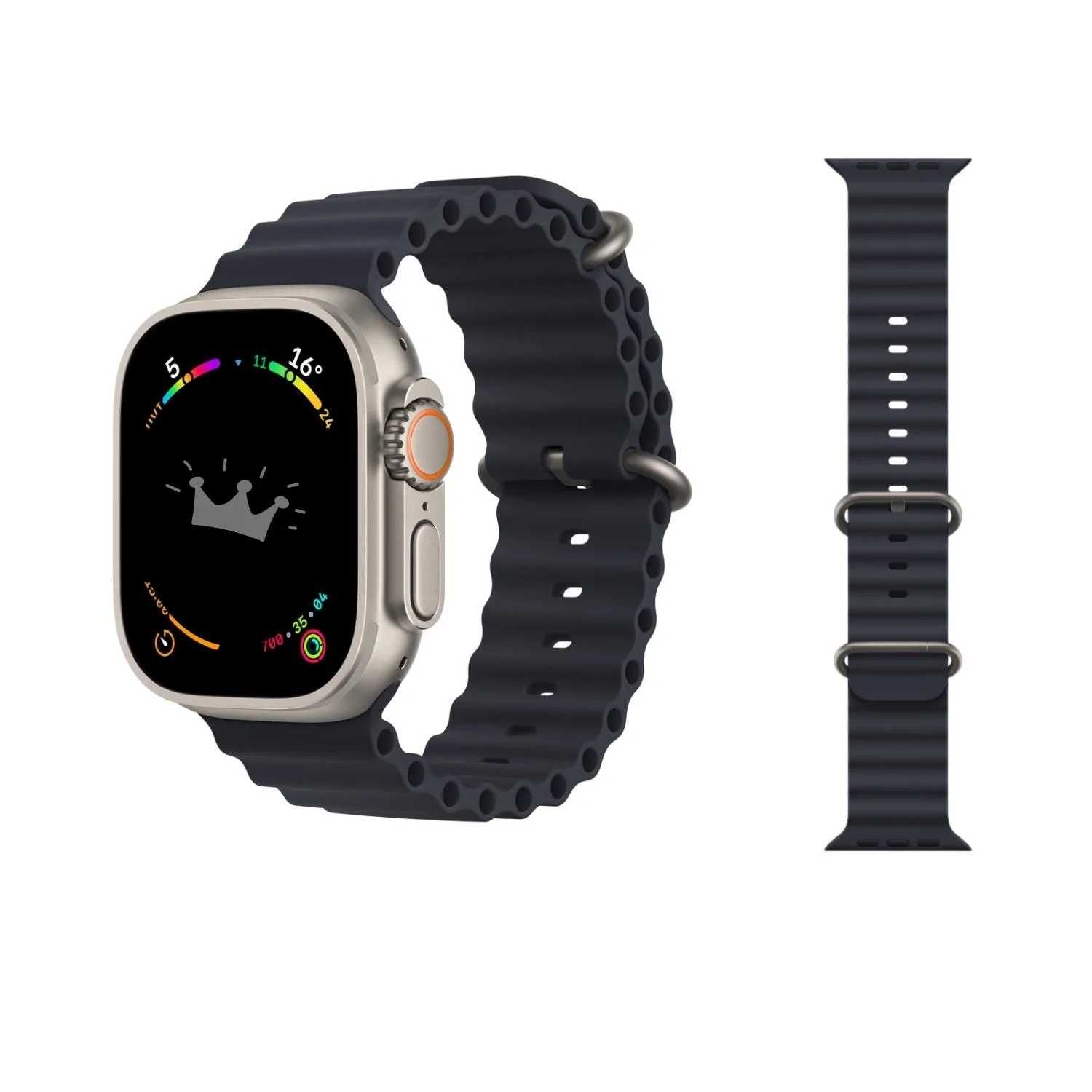 Ocean band силиконови каишки смарт часовник Apple iWatch Ultra 44/49