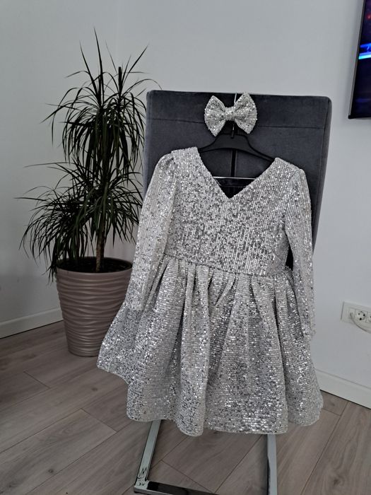 Rochie elegantă fetite 5-6 ani