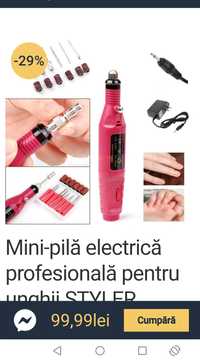 Pila electrica cu mini lampa uv