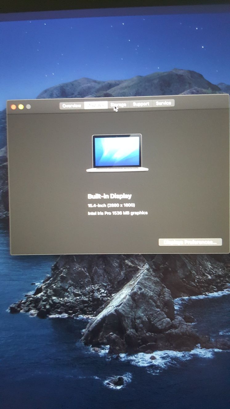 Macbook pro 15.4 I7 ram16Gb SSD512Gb