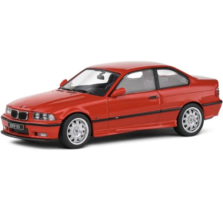 BMW E36 M3 Coupe machetă auto scara 1:43 (10cm) roșu Solido