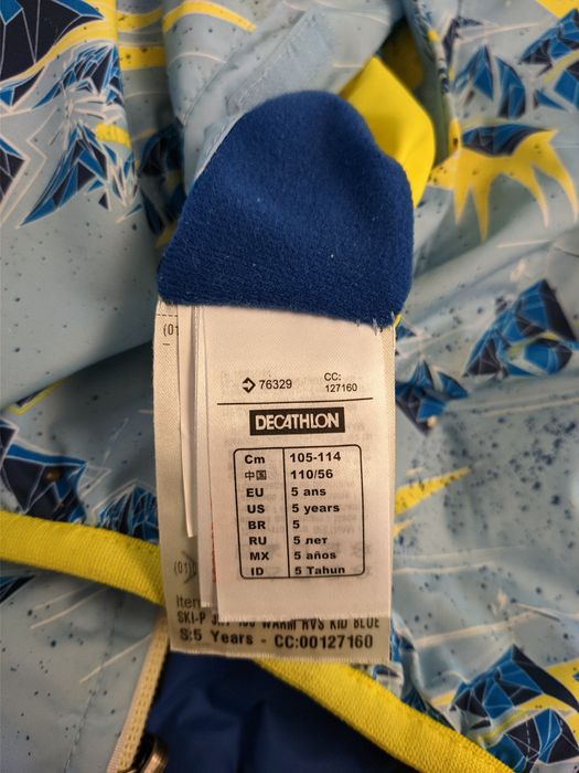 Geacă Ski Wedze copii, cu două fețe, mărimea 105-114, 5 ani