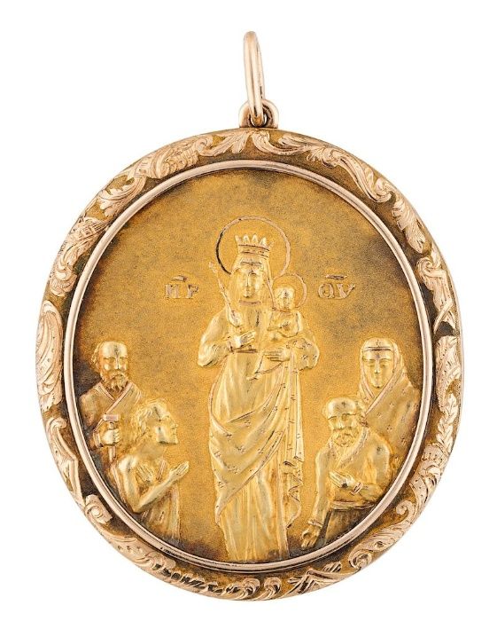 REZERVAT Medalion rusesc din aur 1800