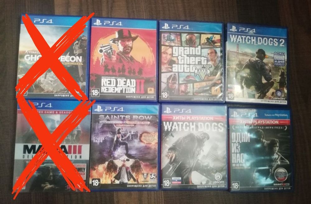 Playstation 4 игры на дисках