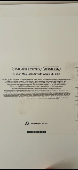 Macbook 15’ M3 2024