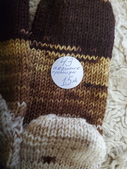 Ръчно плетени дамски чорапи размер 38