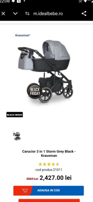 Vand carucior bebelus 3/1