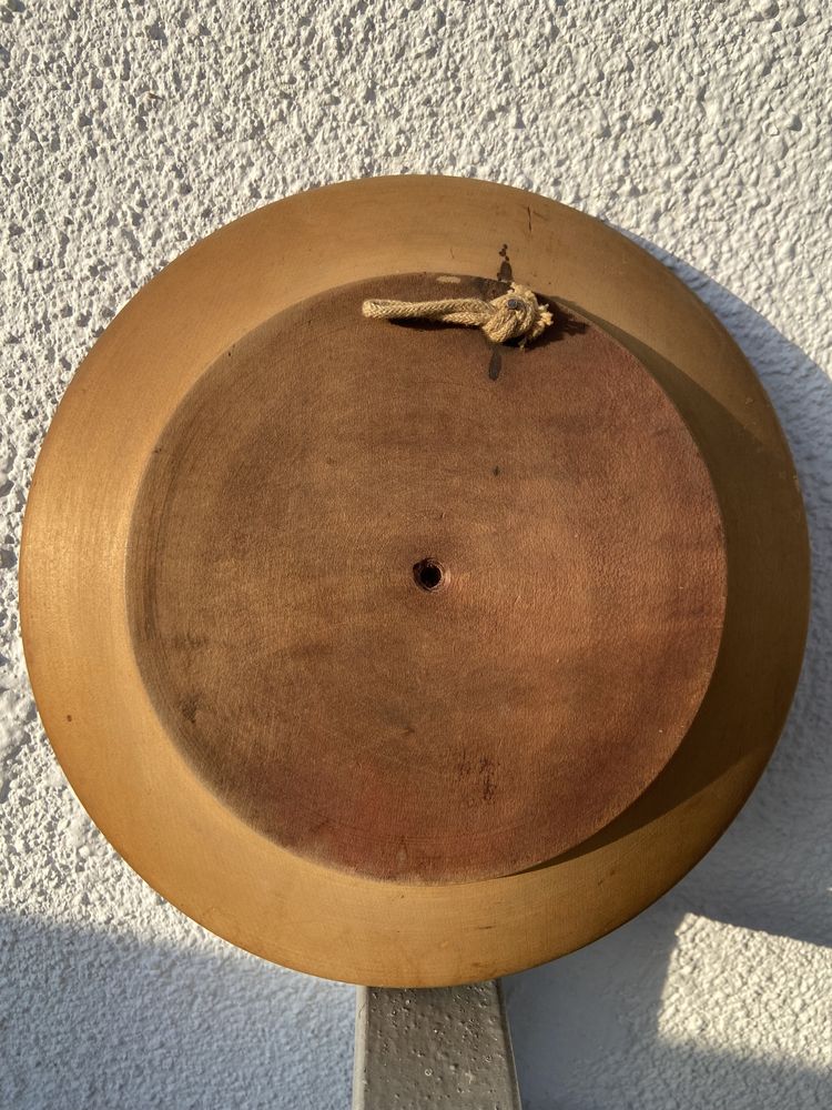 Дървено пано, декоративна чиния за стена, дърворезба